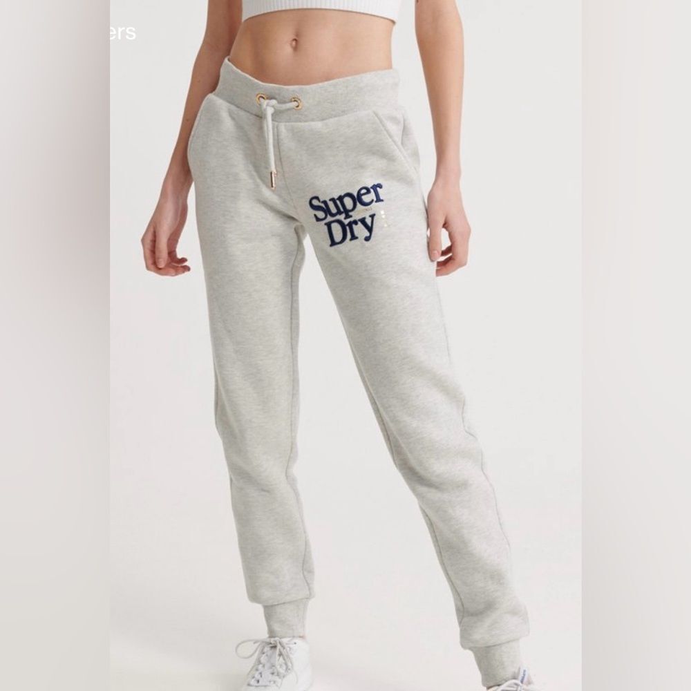 Superdry, Embroidered Serif Joggers size 4